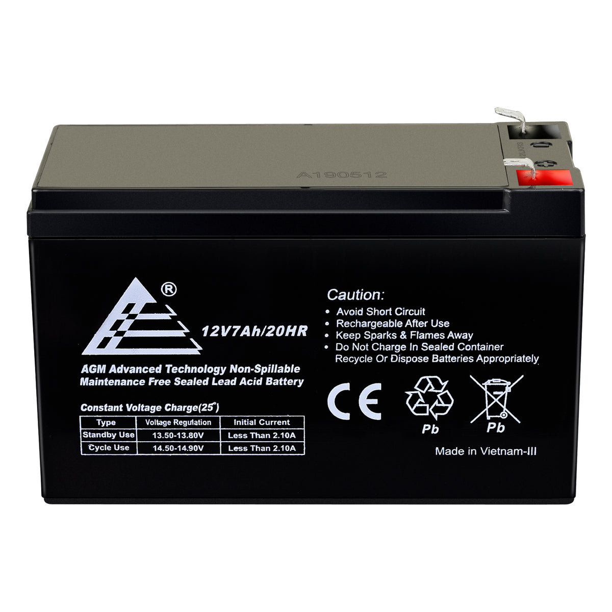 Batterie Solite Agm AGM. AGM70-GRIS. 70Ah 12V. Boîte L3 (275x174x189mm) -  BATTERIES VT