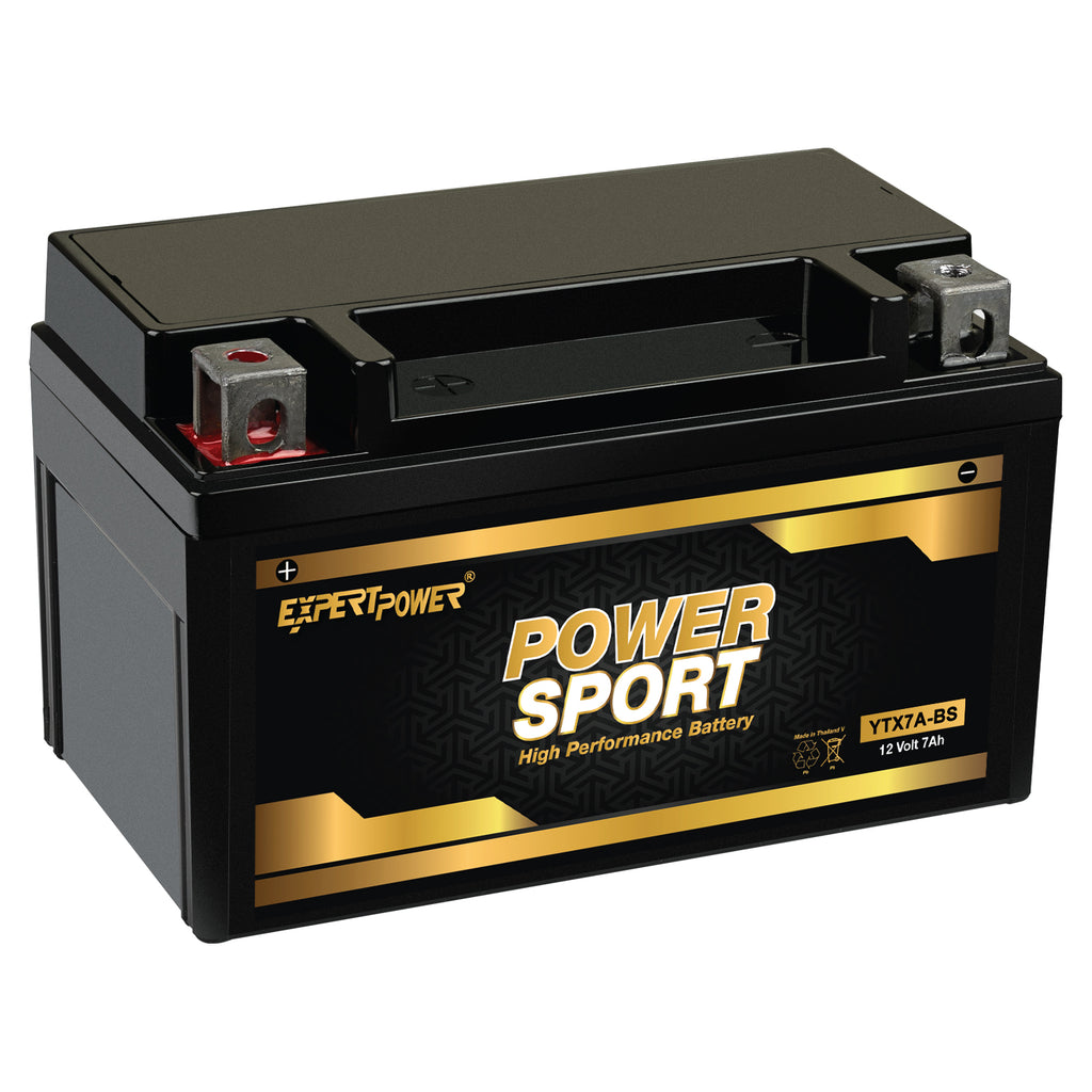 12V 7AH  ETX7A-BS 12v7ah YTX7A-BS, GTX7A 32X7A 44023 CTX7A, GTX7ABS Star 50CC Moped Scooter Replacement Power Sports Battery
