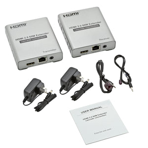HDMI Extender 4K 2.0 over Cat 5e/6 200ft Multi-receiver cascade transmission