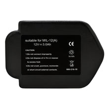 Load image into Gallery viewer, 3.0AH 12V 12 VOLT NI-MH Battery for AEG MILWAUKEE 48-11-1967 48-11-1900