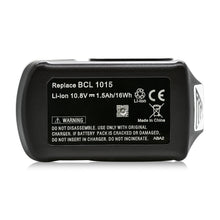 Load image into Gallery viewer, 1.5AH 10.8V Li-ion replacement battery Hitachi FDB 10DL FWH10DCL 329369 BCL 1015