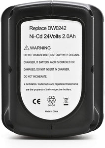 24V 2.0AH Battery for DEWALT DW0240 DW0242 DE0240-XJ DE0241 DE0243-XJ