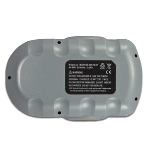 Battnation 24V Extended Run-Time 3000mAh / 3.0AH Ni-Mh Battery for BOSCH BAT030 BAT031 BAT240  BAT299 24 Volt Cordless Drill Power Tool