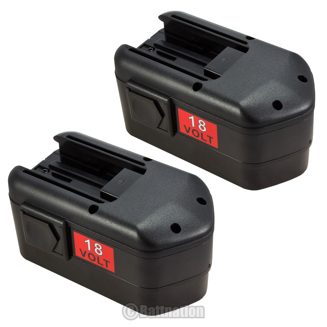 Battnation Lot of 2 18V 18 VOLT 2000MAH / 2.0AH NI-CD Battery for MILWAUKEE 48-11-2200 48-11-2230 48-11-2232 18 Volt Cordless Drill Hammer Tools