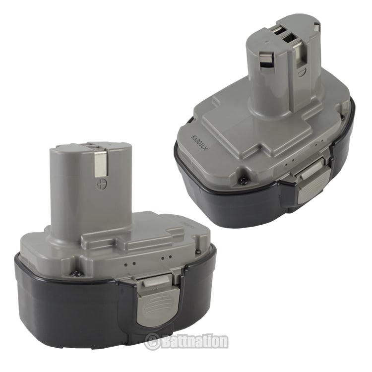 Battnation Lot of 2 18V High Capacity 3000mAh / 3.0AH NI-MH Battery for MAKITA 1823 1833 1834 1835 1835F  192828-1 192829-9 193061-8 193102-0 193140-2 193159-1 193783-0 18 Volt  Cordless Drill Power Tool