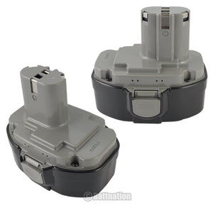 Battnation Lot of 2 18V High Capacity 3000mAh / 3.0AH NI-MH Battery for MAKITA 1823 1833 1834 1835 1835F  192828-1 192829-9 193061-8 193102-0 193140-2 193159-1 193783-0 18 Volt  Cordless Drill Power Tool