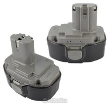 Load image into Gallery viewer, Battnation Lot of 2 18V High Capacity 3000mAh / 3.0AH NI-MH Battery for MAKITA 1823 1833 1834 1835 1835F  192828-1 192829-9 193061-8 193102-0 193140-2 193159-1 193783-0 18 Volt  Cordless Drill Power Tool
