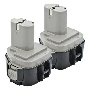 Battnation Lot of 2 12V 3.0AH / 3000mAh Ni-Mh Extended Run-Time Batteries Replace For  Makita 1233 1234 1235 1235F 192696-2 192698-8 192698-A 193138-9  193157-5 12Volt