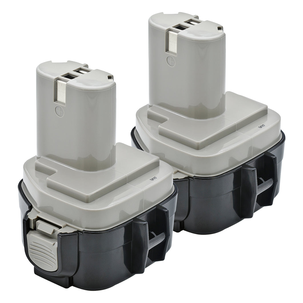 Battnation Lot of 2 12V 3.0AH / 3000mAh Ni-Mh Extended Run-Time Batteries Replace For  Makita 1233 1234 1235 1235F 192696-2 192698-8 192698-A 193138-9  193157-5 12Volt