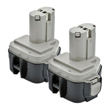 Load image into Gallery viewer, Battnation Lot of 2 12V 3.0AH / 3000mAh Ni-Mh Extended Run-Time Batteries Replace For  Makita 1233 1234 1235 1235F 192696-2 192698-8 192698-A 193138-9  193157-5 12Volt
