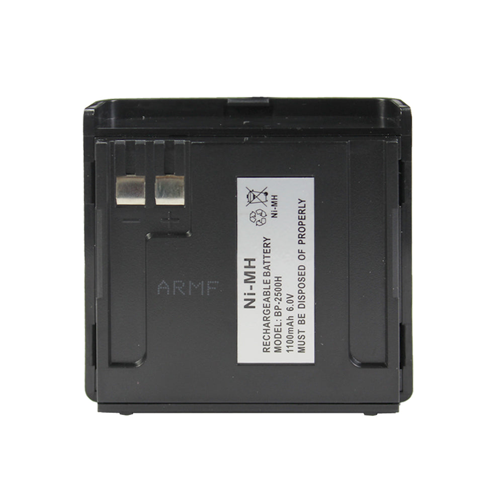 Battnation 6V Long Life 1100mAh Ni-MH Battery (MSDS Certified) for Uniden BP-2500 BP-2500H Bearcat Handheld Scanner BC2500XLT BC3000XLT UBC2500XLT UBC3000XLT