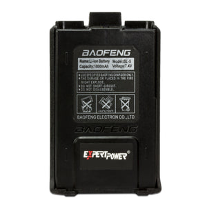 Battnation Baofeng 7.4V Extended Run Time 3800mAh Li-Ion Rechargeable Battery For  Baofeng  UV-5R UV-5R-L BF-F8 BF-F8+ BF-F9 Portable Two-Way Radio Black